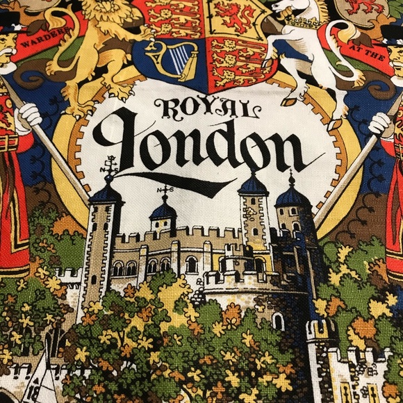 💕VINTAGE LINEN LONDON TEA TOWEL - Picture 3 of 6